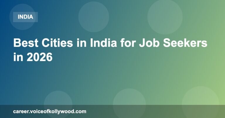 Best Cities in India for Job Seekers in 2026