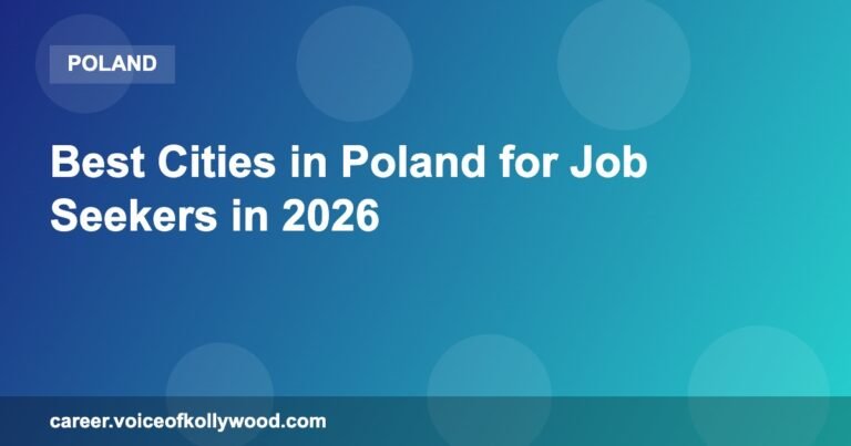 Best Cities in Poland for Job Seekers in 2026