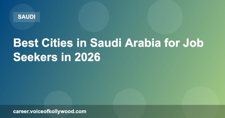 Best Cities in Saudi Arabia for Job Seekers in 2026