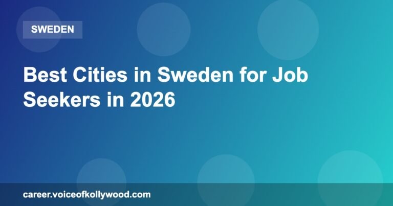 Best Cities in Sweden for Job Seekers in 2026