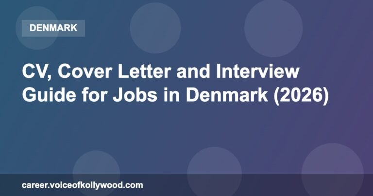 CV, Cover Letter and Interview Guide for Jobs in Denmark (2026)