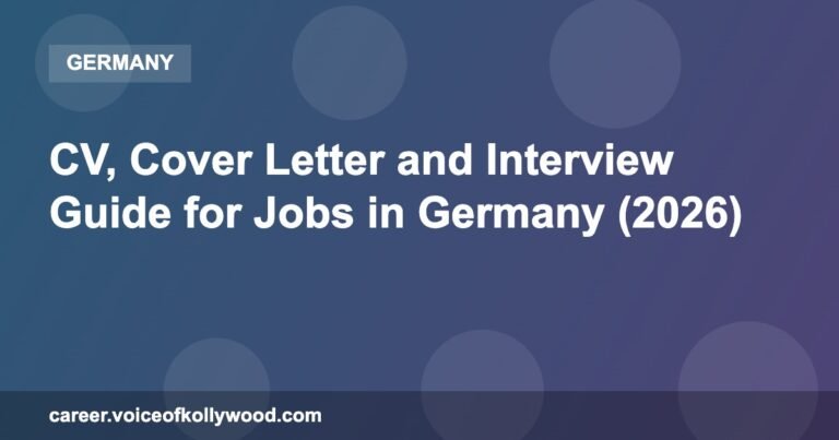 CV, Cover Letter and Interview Guide for Jobs in Germany (2026)