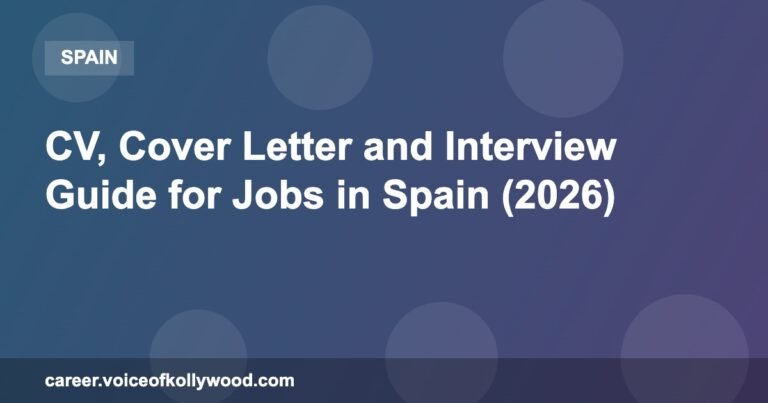 CV, Cover Letter and Interview Guide for Jobs in Spain (2026)