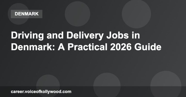 Driving and Delivery Jobs in Denmark: A Practical 2026 Guide