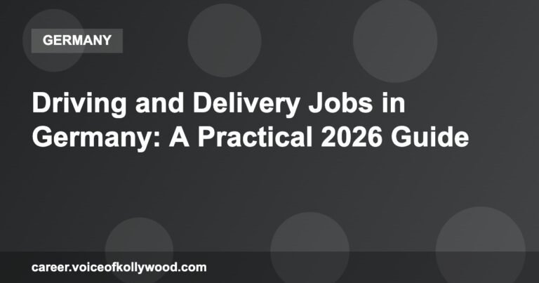 Driving and Delivery Jobs in Germany: A Practical 2026 Guide