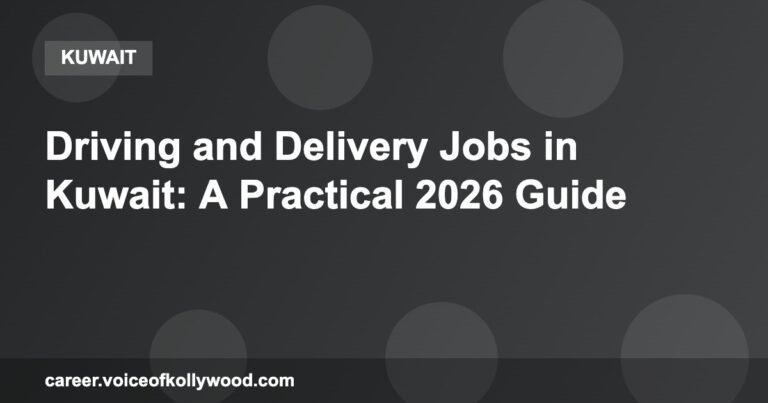 Driving and Delivery Jobs in Kuwait: A Practical 2026 Guide