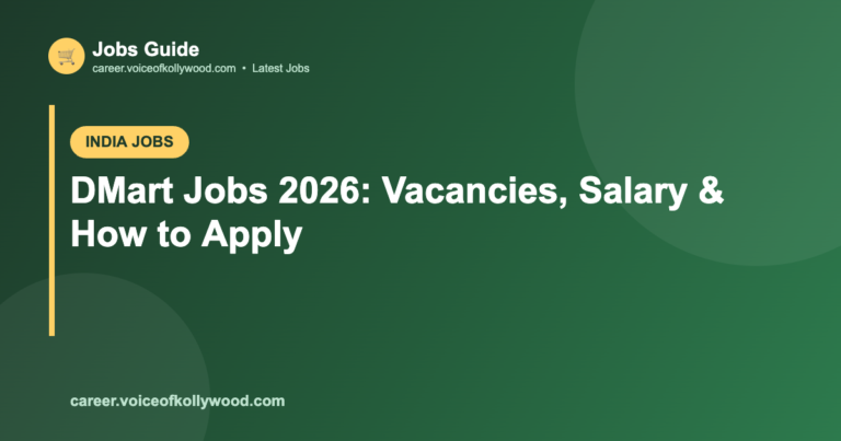 DMart Jobs 2026: Vacancies, Salary & How to Apply