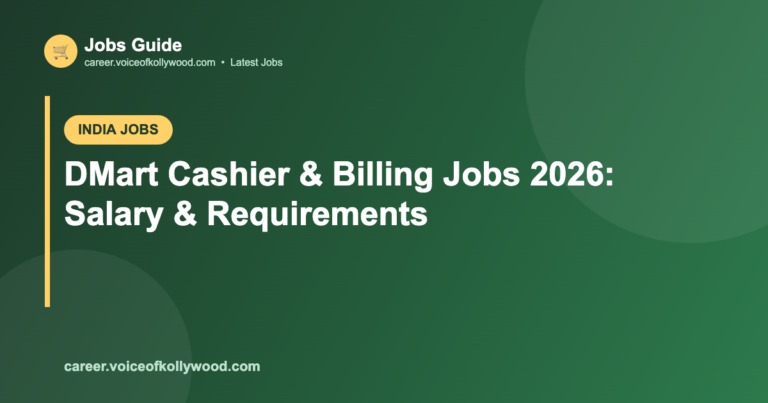 DMart Cashier & Billing Jobs 2026: Salary & Requirements