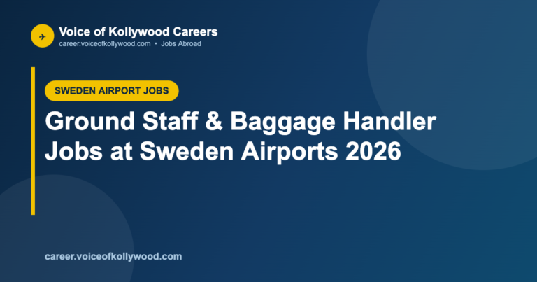 Ground Staff & Baggage Handler Jobs at Sweden Airports 2026
