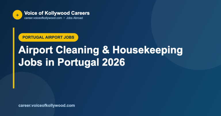 Airport Cleaning & Housekeeping Jobs in Portugal 2026
