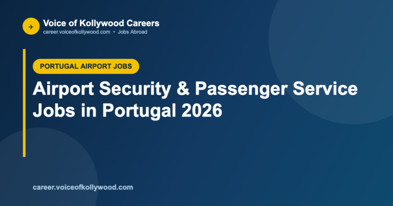 Airport Security & Passenger Service Jobs in Portugal 2026