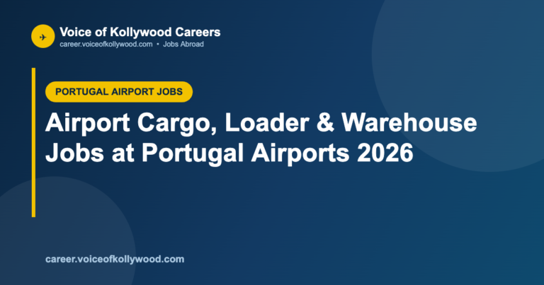 Airport Cargo, Loader & Warehouse Jobs at Portugal Airports 2026