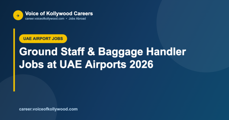 Ground Staff & Baggage Handler Jobs at UAE Airports 2026