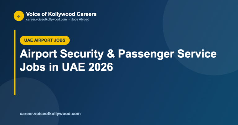 Airport Security & Passenger Service Jobs in UAE 2026