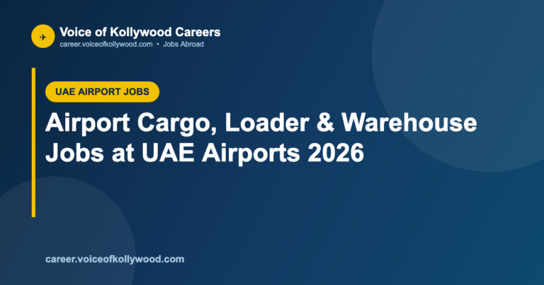 Airport Cargo, Loader & Warehouse Jobs at UAE Airports 2026