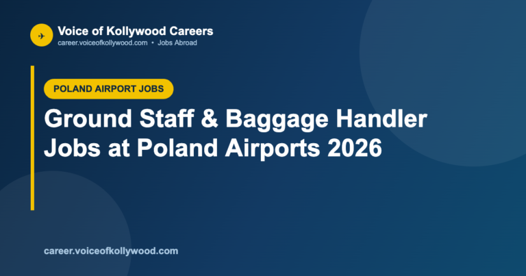 Ground Staff & Baggage Handler Jobs at Poland Airports 2026