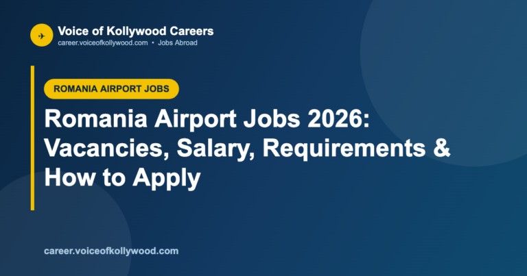 Romania Airport Jobs 2026: Vacancies, Salary, Requirements & How to Apply