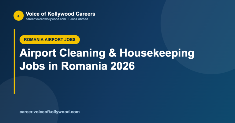 Airport Cleaning & Housekeeping Jobs in Romania 2026