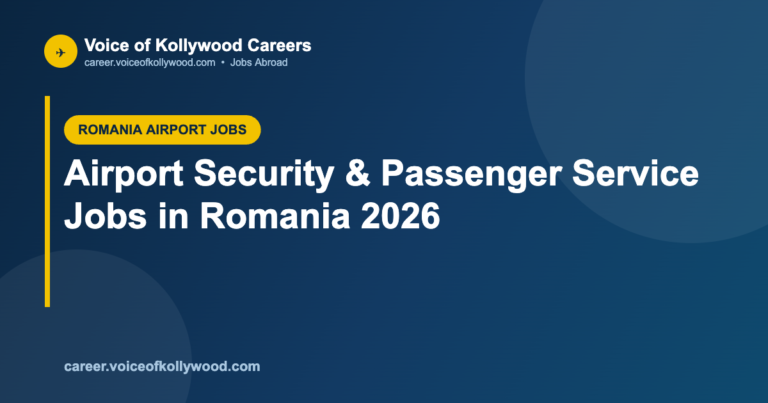 Airport Security & Passenger Service Jobs in Romania 2026