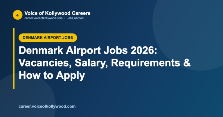 Denmark Airport Jobs 2026: Vacancies, Salary, Requirements & How to Apply