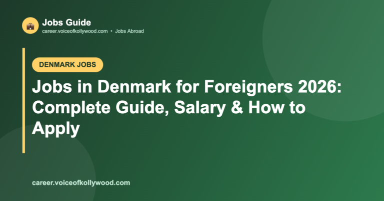 Jobs in Denmark for Foreigners 2026: Complete Guide, Salary & How to Apply