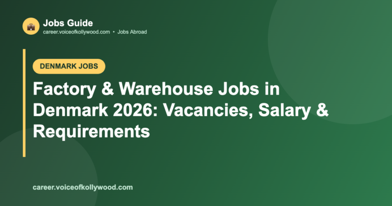 Factory & Warehouse Jobs in Denmark 2026: Vacancies, Salary & Requirements
