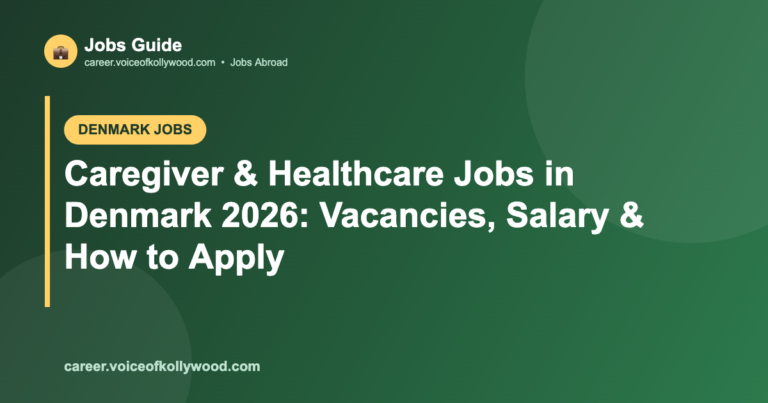 Caregiver & Healthcare Jobs in Denmark 2026: Vacancies, Salary & How to Apply