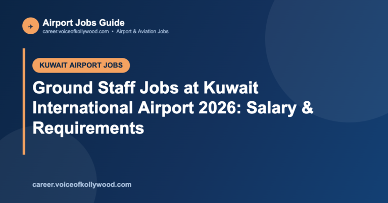 Ground Staff Jobs at Kuwait International Airport 2026: Salary & Requirements
