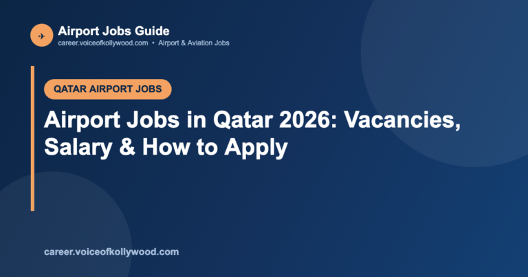 Airport Jobs in Qatar 2026: Vacancies, Salary & How to Apply