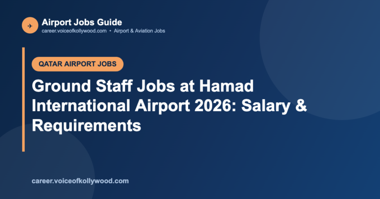 Ground Staff Jobs at Hamad International Airport 2026: Salary & Requirements