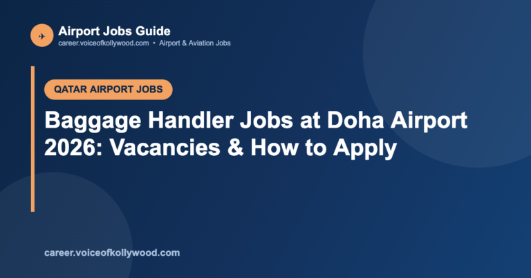 Baggage Handler Jobs at Doha Airport 2026: Vacancies & How to Apply