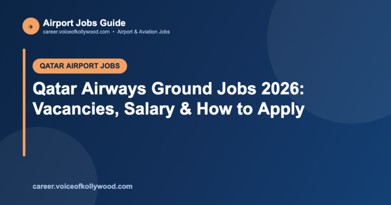 Qatar Airways Ground Jobs 2026: Vacancies, Salary & How to Apply