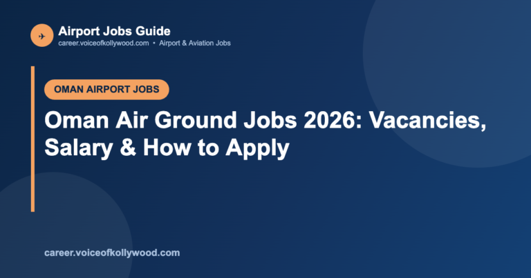 Oman Air Ground Jobs 2026: Vacancies, Salary & How to Apply