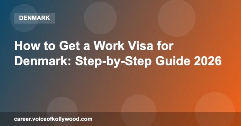 How to Get a Work Visa for Denmark: Step-by-Step Guide 2026