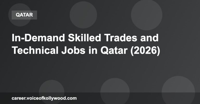 In-Demand Skilled Trades and Technical Jobs in Qatar (2026)