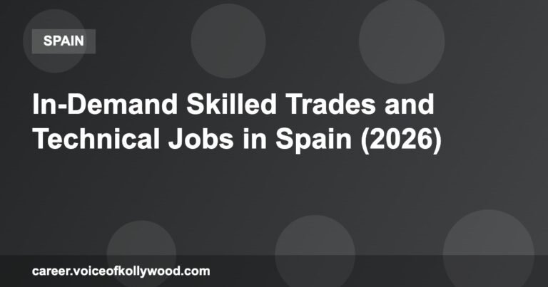 In-Demand Skilled Trades and Technical Jobs in Spain (2026)