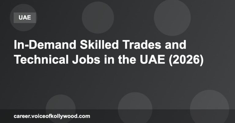 In-Demand Skilled Trades and Technical Jobs in the UAE (2026)