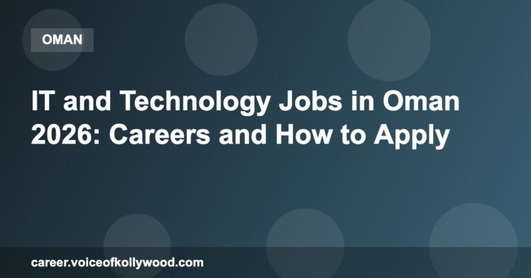IT and Technology Jobs in Oman 2026: Careers and How to Apply