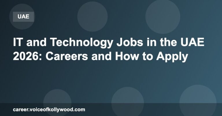 IT and Technology Jobs in the UAE 2026: Careers and How to Apply