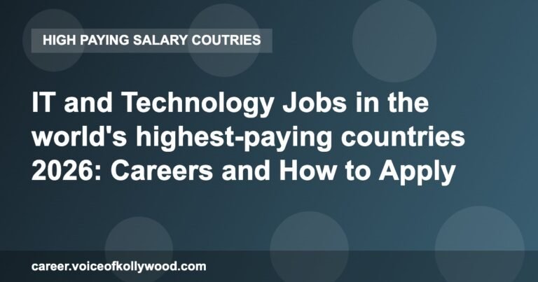 IT and Technology Jobs in the world’s highest-paying countries 2026: Careers and How to Apply
