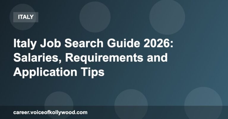 Italy Job Search Guide 2026: Salaries, Requirements and Application Tips