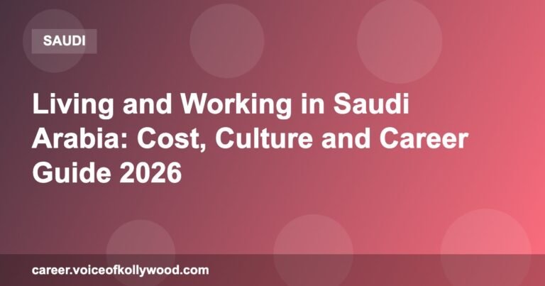 Living and Working in Saudi Arabia: Cost, Culture and Career Guide 2026