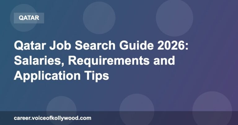 Qatar Job Search Guide 2026: Salaries, Requirements and Application Tips