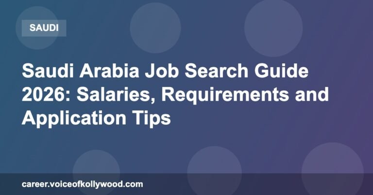 Saudi Arabia Job Search Guide 2026: Salaries, Requirements and Application Tips